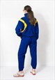 VINTAGE 90S TRACKSUIT IN BLUE - YELLOW ATHLETIC SET