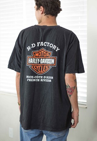 VINTAGE HARLEY DAVIDSON T-SHIRT LOGO 90S XXL 10.3