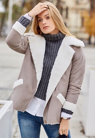 FAUX FUR LINING JACKET