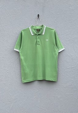 Lee Green Short Sleeved Polo Shirt
