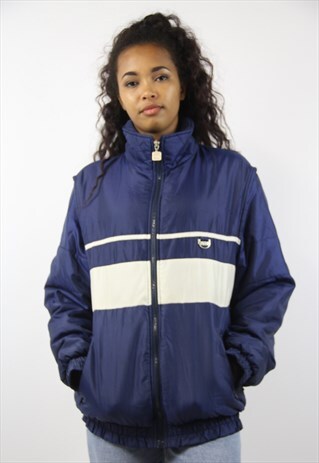 VINTAGE SHINY PADDED BOMBER JACKET