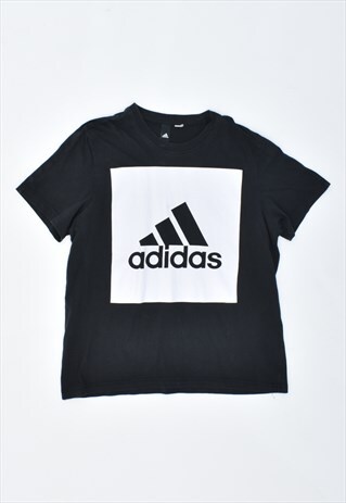 Vintage 90's Adidas T-Shirt Top Black