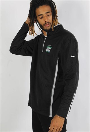 VINTAGE NIKE 1/4 ZIP SWEATSHIRT BLACK