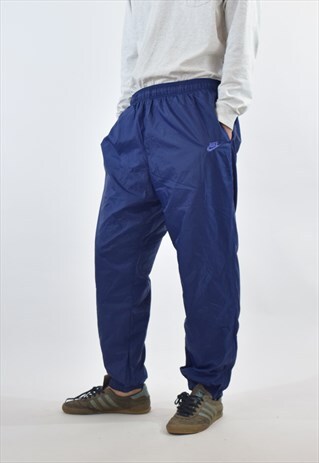VINTAGE 90S BLUE NIKE TRACKSUIT BOTTOMS