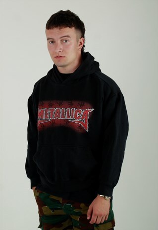 VINTAGE METALLICA OFFICIAL TOUR MERCH HOODIE SWEATSHIRT