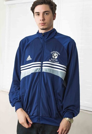 VINTAGE ADIDAS JACKET LOGO 90S L 19.2