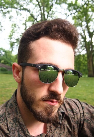 SILVER REFLECTIVE UNISEX STYLE SUNGLASSES