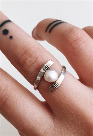 STERLING SILVER FRESH WATER PEARL RING