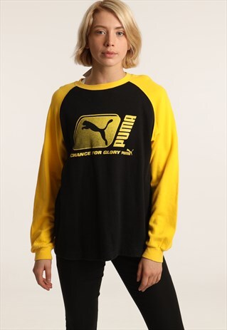 VINTAGE PUMA PRINT SPELLOUT SWEATSHIRT