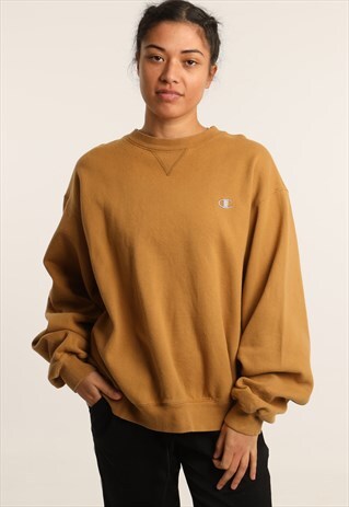 VINTAGE CHAMPION EMBROIDERED LOGO SWEATSHIRT