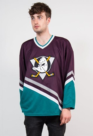 90'S CCM MIGHTY DUCKS NHL HOCKEY JERSEY