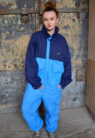 ELLESSE 80S VINTAGE BLUE WINTER SKI SUIT