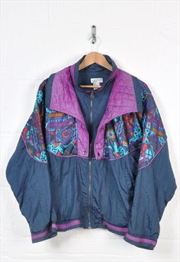 Vintage Festival Windbreaker Shell Suit Jacket 80s Pattern L
