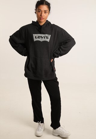VINTAGE LEVI'S PRINTED LOGO HOODIE