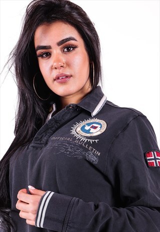 VINTAGE NAPAPIJRI LONG POLO T-SHIRT T709