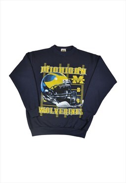 Vintage Michigan Wolverines American Football Sweatshirt S