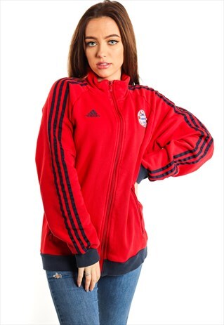 VINTAGE ADIDAS BAYERN MUNICH TRACK JACKET J2352