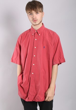 VINTAGE POLO RALPH LAUREN SHORTS SLEEVE SHIRT