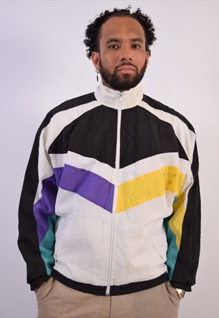 VINTAGE ADIDAS TRACKSUIT TOP JACKET MULTI