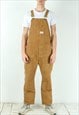 ROUND HOUSE MEN 2XL BIBS WORKWEAR DUNGAREE MADE IN USA CHORE