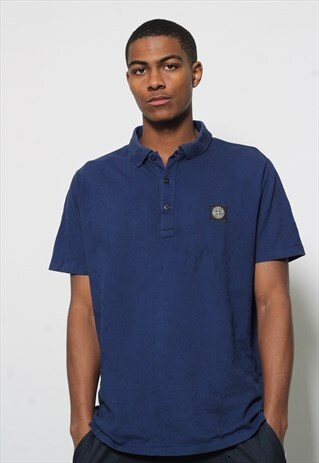 VINTAGE STONE ISLAND POLO SHIRT BLUE