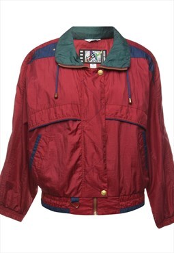 Petites Zip-Front Nylon Colour-Block Jacket - S