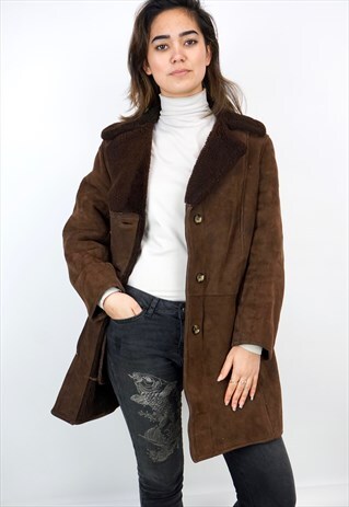 VINTAGE 90'S SHEARLING COAT