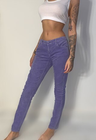 LILAC CORDUROY VINTAGE SKINNY JEANS