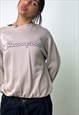 Grey 90s Champion Embroidered Spellout Sweatshirt