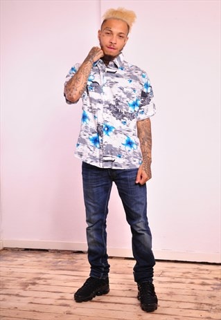 VINTAGE HAWAIIAN PATTERNED FESTIVAL SHIRT