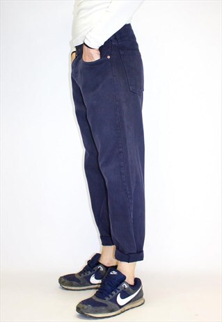 VINTAGE OVERDYE BLUE LEVI'S TAPERED JEANS