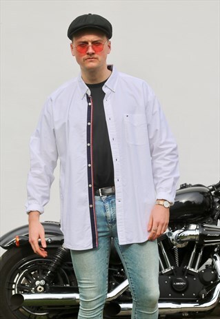 TOMMY HILFIGER USA CRISP WHITE VINTAGE SHIRT