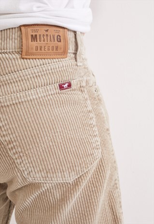 VINTAGE MUSTAND CORDUROY TROUSERS CREAM