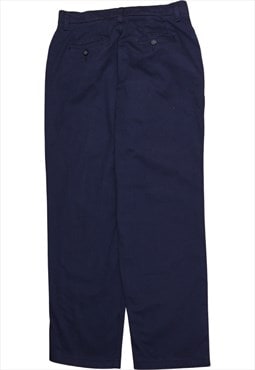 Vintage 90's Lee Trousers / Pants Straight Leg Baggy Navy