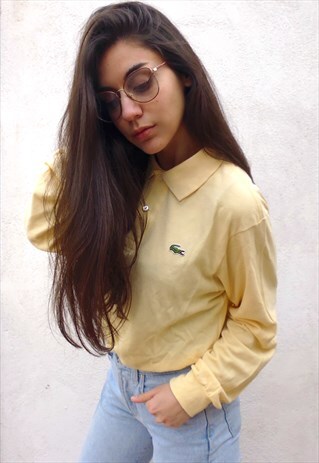 LACOSTE LIGHT YELLOW POLO T-SHIRT