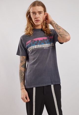 VINTAGE HAWAII PRINT T-SHIRT