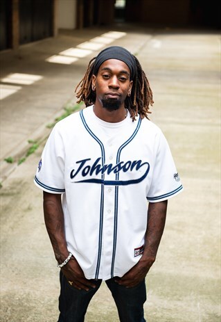 JOHNSON NASCAR MLB BASEBALL STYLE JERSEY CHASE AUTHENTICS