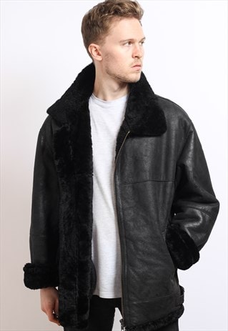VINTAGE LEATHER AVIATOR JACKET