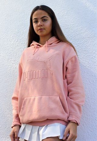 Y2K PEACHY PINK SPELL-OUT HOODIE