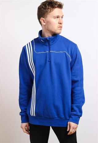 VINTAGE ADIDAS HALF ZIP SWEATSHIRT