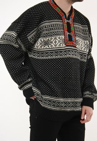 90s Vintage Telemark Style Norway Wool Knitwear Jumper 14305 | Mood ...