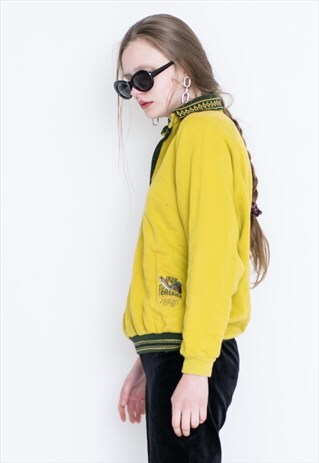 VINTAGE YELLOW RETRO JUMPER