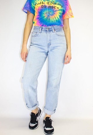 VINTAGE 90'S HIGH WAIST STONEWASH MOM JEANS