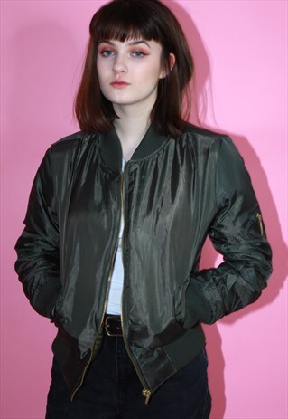 KHAKI BOMBER JACKET