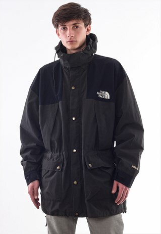 VINTAGE THE NORTH FACE GORE-TEX SHELL WINDBREAKER 90S GREY