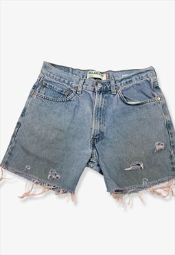 Vintage levi's 550 distressed denim shorts w32 BV14554