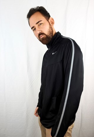 VINTAGE NIKE ZIPPED BLACK TRACK SUIT