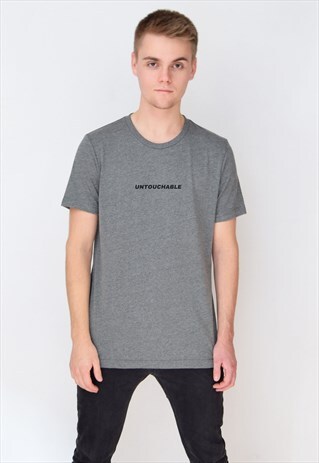 DARK GREY UNTOUCHABLE T-SHIRT