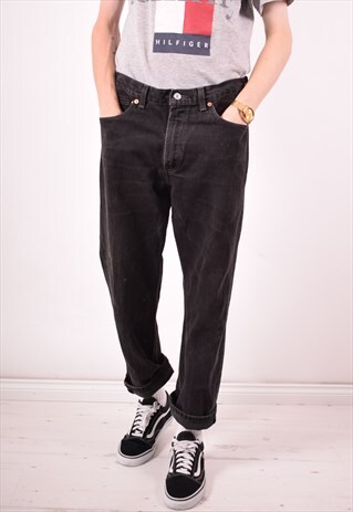 LEVI'S 505 MENS VINTAGE JEANS W34 L29 BLACK 90S