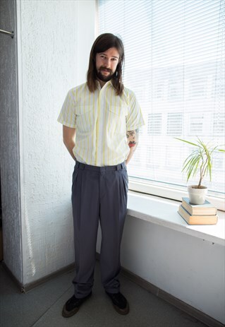 VINTAGE 80'S GREY TROUSERS